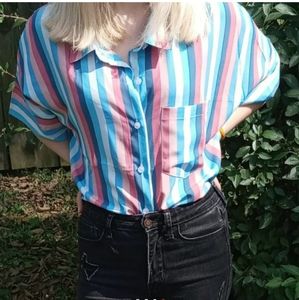 Pastel striped blouse
